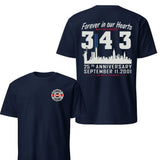 New York Firefighter Memorial 343 T-Shirt — unisex graphic t-shirt, printed to order