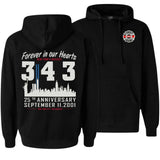 343 Firefighter Memorial Sweatshirt — unisex graphic sweatshirt, printed to order