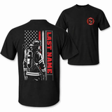 Custom  Firefighter Shirt, Custom Last Name Firefighter Tee, Firefighter Gift for Him, Firefighter Dad Shirt, Fire Department Gift