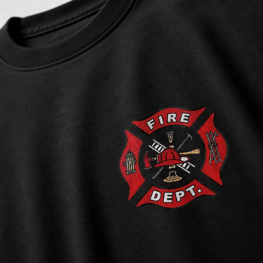 Custom  Firefighter Shirt, Custom Last Name Firefighter Tee, Firefighter Gift for Him, Firefighter Dad Shirt, Fire Department Gift