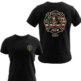 Redline Crew Firefighter Graphic T-Shirt — unisex graphic t-shirt, printed to order