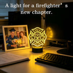 Firefighter LED Neon Signs & 3D Illusion Night Lights - Wall Decor & Desk Lamp Collection Lifestyle & Details