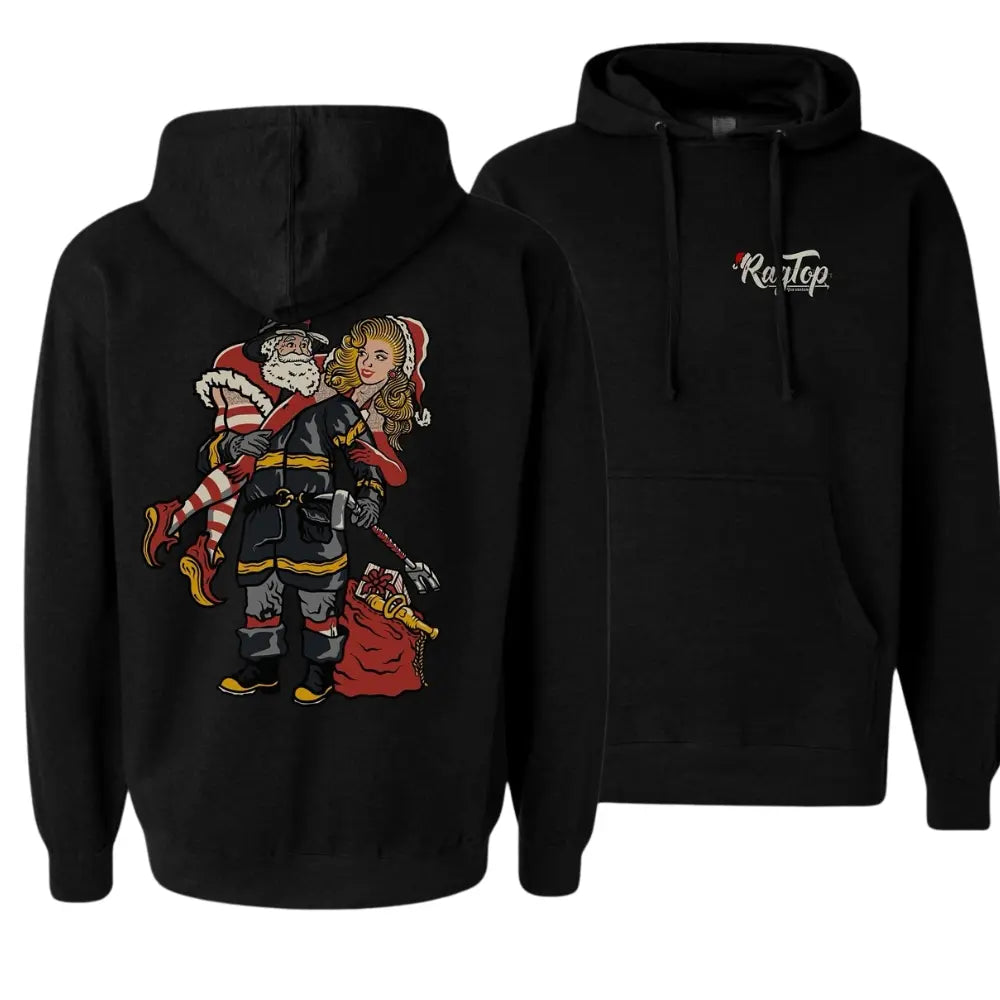 Firefighter Christmas Graphic T-Shirt - product design