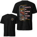 Objects in Mirror Firefighter T-Shirt - product design