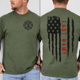 Personalized Firefighter Shirt, Custom Last Name Firefighter Tee, Firefighter Gift for Him, Firefighter Dad Shirt, Fire Department Gift