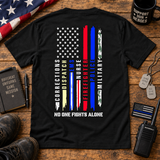 No One Fights Alone First Responders Tribute Shirt, Sweatshirt & Hoodie