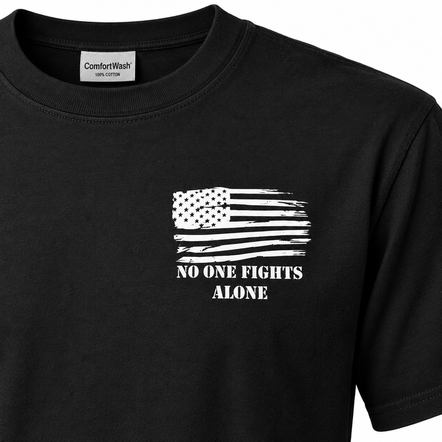 No One Fights Alone First Responders Tribute Shirt, Sweatshirt & Hoodie