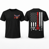 American Flag Firefighter T-Shirt