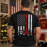 American Flag Firefighter T-Shirt