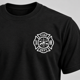 Firefighter Skull Flag T-Shirt