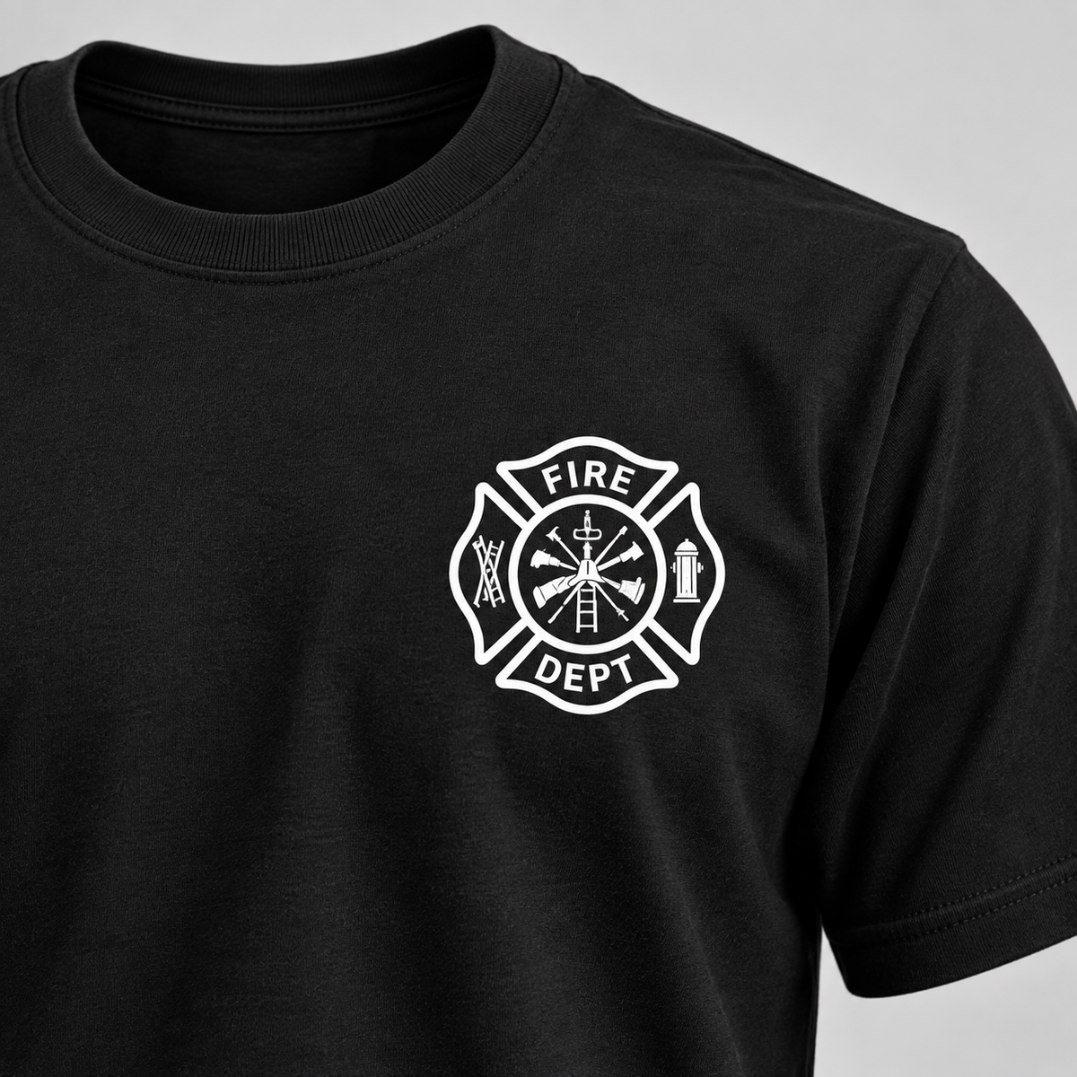 Firefighter Skull Flag T-Shirt