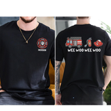 Custom Last Name Firefighter T-shirt, Personalized Firefighter Shirt, Firefighter Gift, Fireman Gift, Fire Department Shirt, Fireman Shirt