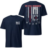 9/11 Never Forget Memorial Tee - We Still Remember New York Tribute