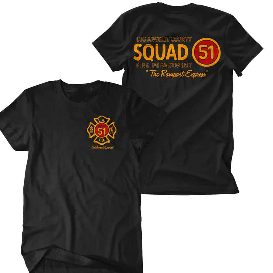Los Angeles County Squad 51 Tee — unisex graphic t-shirt, printed to order