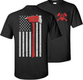 Firefighter American Flag T-Shirt